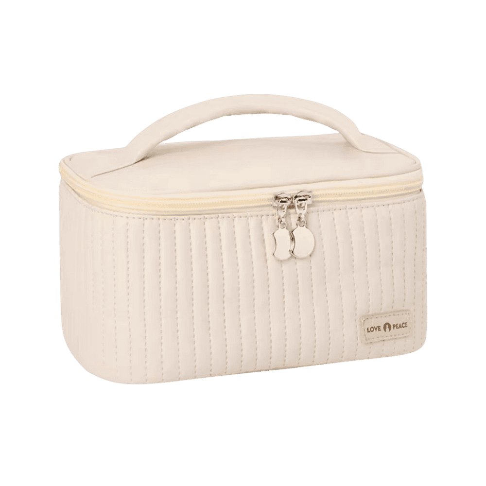 WASHBAG Toast Cosmetic Bag White | حقيبة مستحضرات تجميل باللون الأبيض