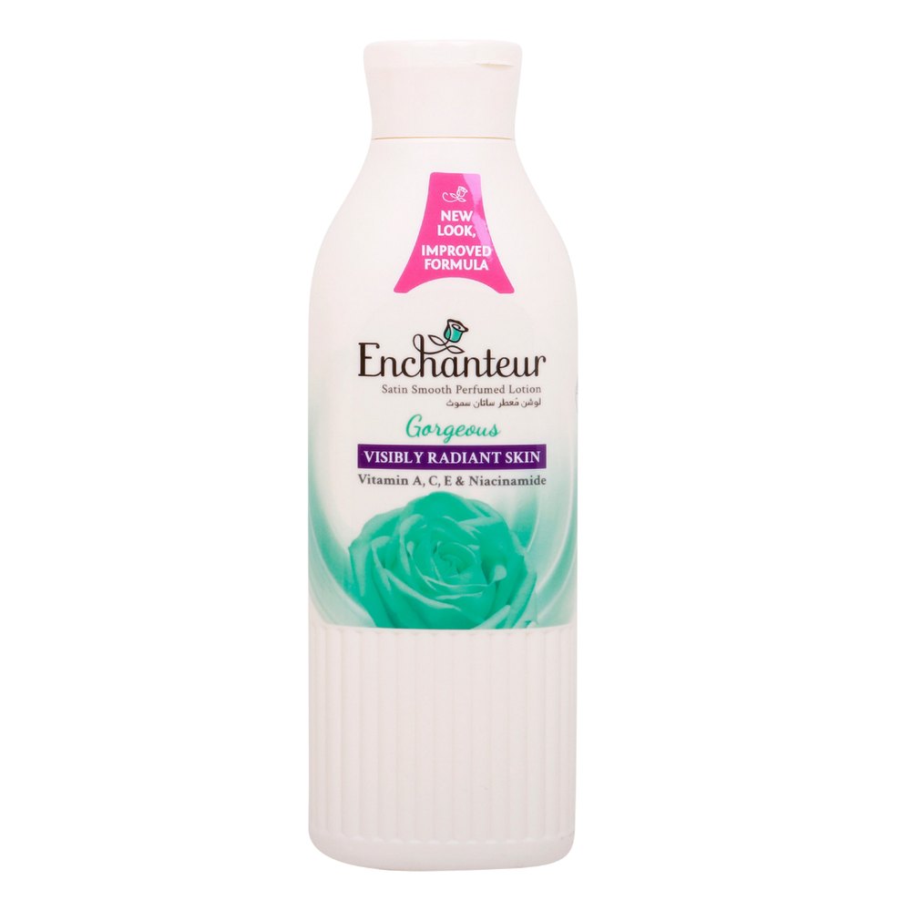Enchanteur Lotion Visibly Radiant Skin Gargeous - 250ml | انشانتر لوشين للبشرة المتألقة والجميلة - ٢٥٠ مل