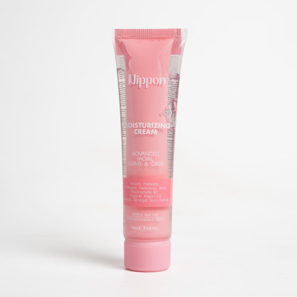 Nippon Moisturizing Cream Advanced Facial & Care Collagen Hyaluronic Acid - 100ml | نيبون كريم مرطب بالهيالورونيك اسيد و الكولاجين - 100 مل