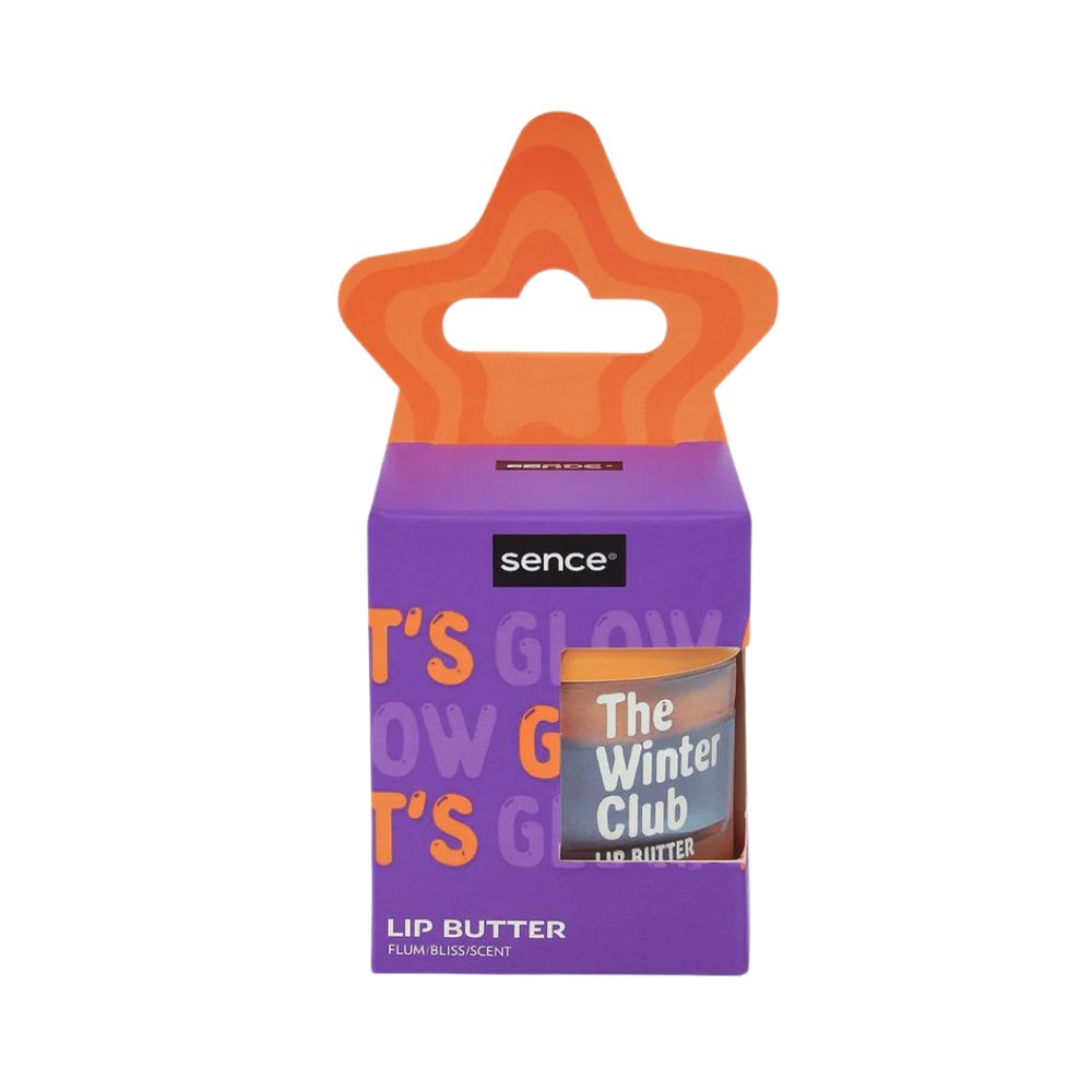Sence Beauty lip balm butter sence the winter club Plum Bliss Scent - 20g | سينس بيوتي زبدة مرطب الشفاه – مجموعة ذا وينتر كلوب برائحة بلوم بليس – 20 جم