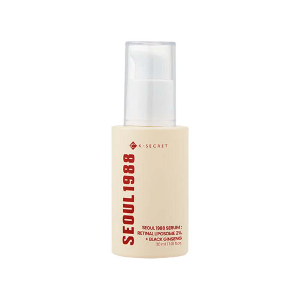 K - SECRET Seoul 1988 Serum: Retinal Liposome 2% + Black Ginseng - 30ml | كي سيكريت سيروم ريتينال وجينسينغ - 30 مل