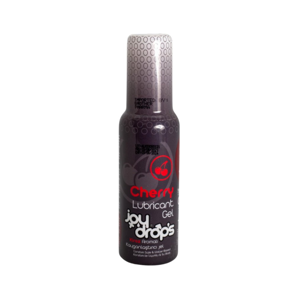 Joy Drops Cherry Lubricant Gel - 100ml | جوي دروبس جل مرطب شخصي بعبير الكرز - 100 مل
