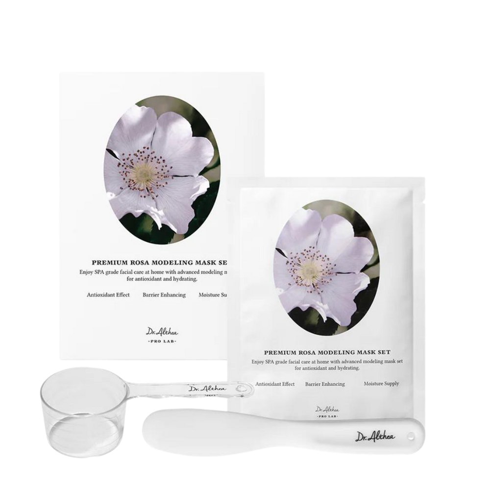 Dr.Althea Premium Rosa Modeling Mask Set 5pack - 25g | دكتور الثيا بريميوم – مجموعة ماسك روزا 5 عبوات - 25 جم