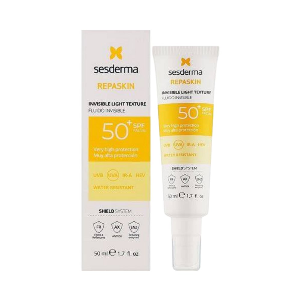 Sesderma Repaskin Invisible Light Texture 50SPF - 50ml | سيسديرما واقي شمسي سائل spf50+ - 50 مل
