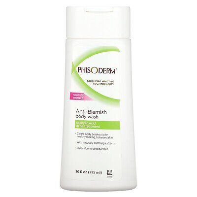 pHisoderm Anti Blemish Body Wash - 295ml | بي اتش ايزوديرم غسول الجسم معالج لحب الشباب - 295 مل