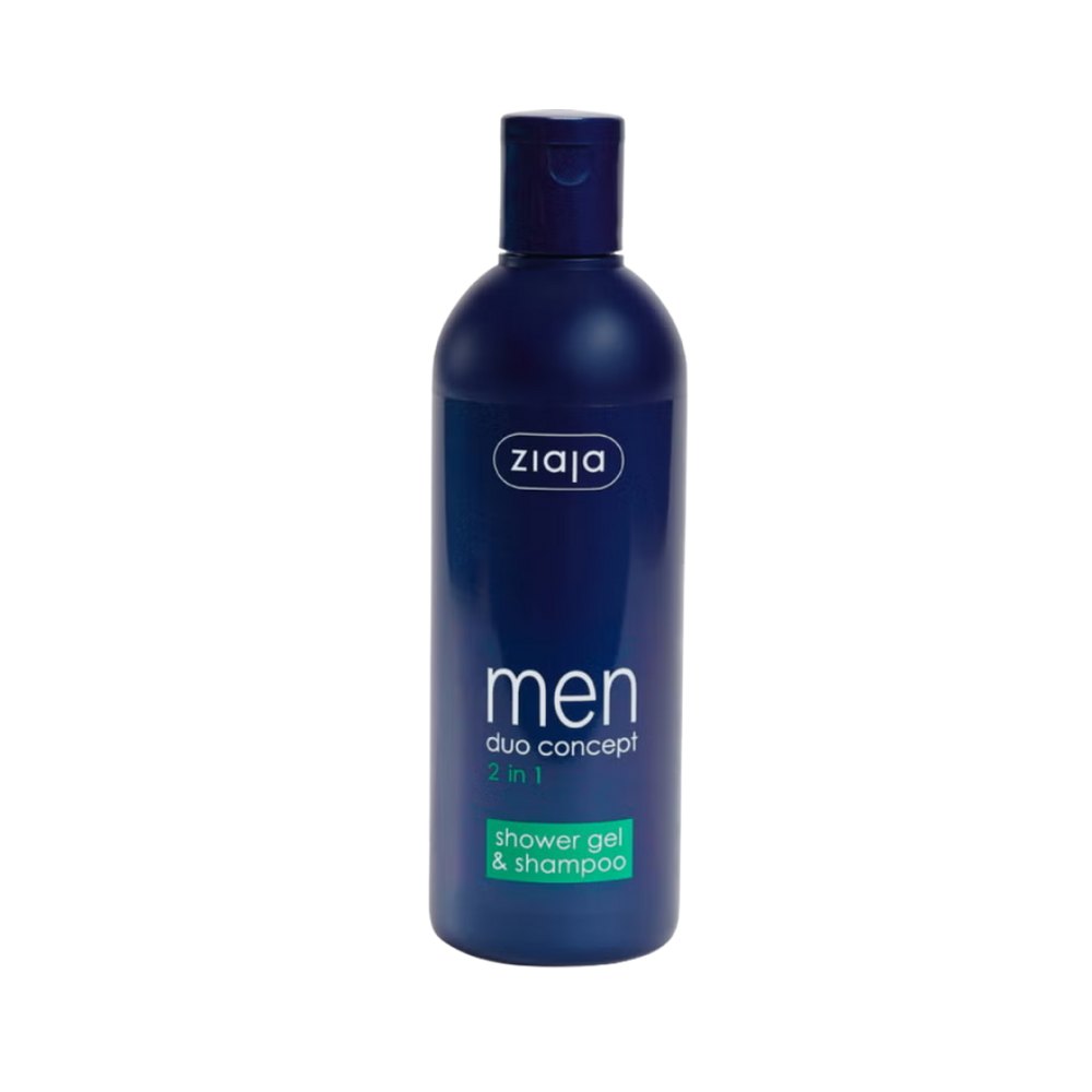 ziaja Men 2-in-1 Shower Gel and Shampoo -300ml | جايا جل استحمام وشامبو 2 في 1 للرجال - 300 مل