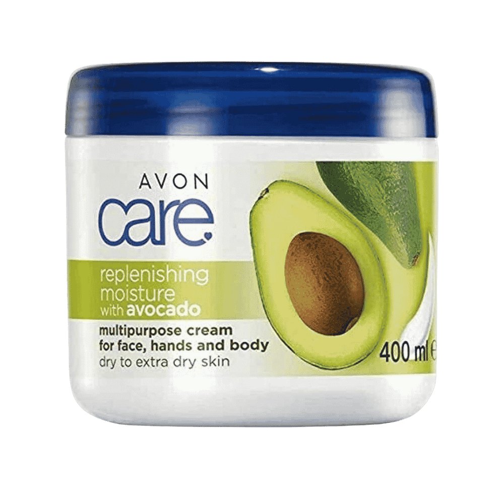 Avon Care Avocado Replenishing Multipurpose Cream Hand Body Face - 400ml | افون كريم مرطب للجسم ولليدين بالافوكادو - 400مل