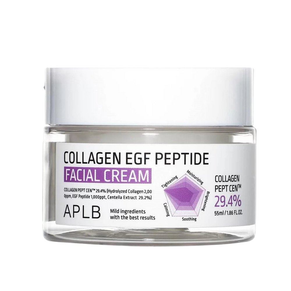 APLB Collagen EGF Peptide Facial Cream - 55ml | اي بي ال بي كريم الوجه بالكولاجين و الببتيدات - 55 مل