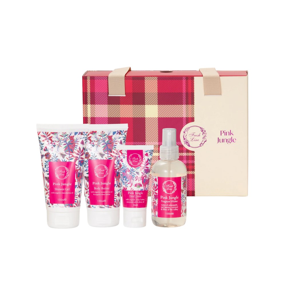 Fresh Line Promo Pink Jungle Shower Gel Set - 150ml | فريش لاين مجموعة بينك جانغل - 150مل
