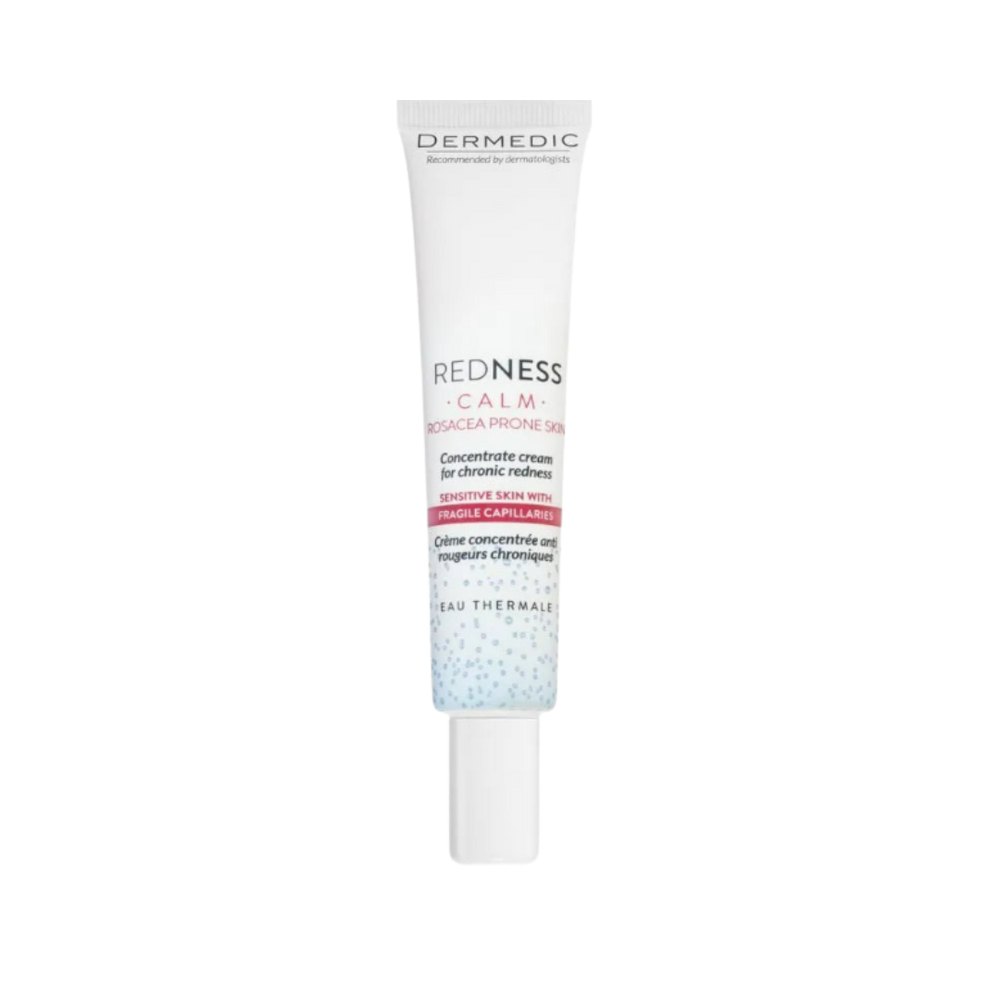 Dermedic redness Concentrate Cream For Chronic Redness - 40ml | ديرمديك كريم ليلي للبشرة المعرضة للوردية - 40 مل