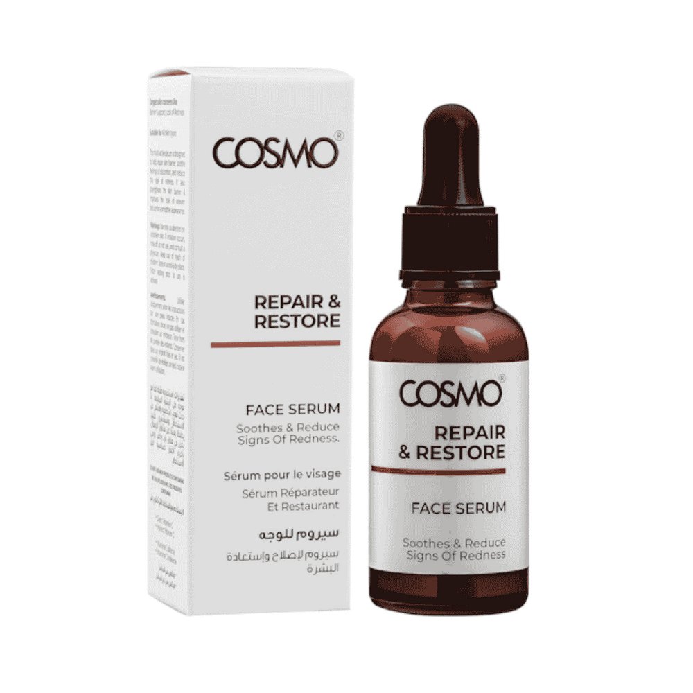 COSMO REPAIR & RESTORE FACE SERUM - 30ml | كوزمو سيروم للوجه مرمم للبشرة - 30 مل