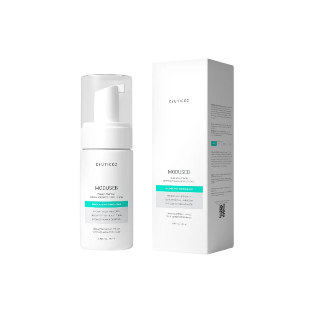 CEUTICOZ Moduseb Foaming Facewash Salicylic Acid & Glycolic Acid - 100ml | سيوتيكوز غسول رغوي للوجه - 100مل