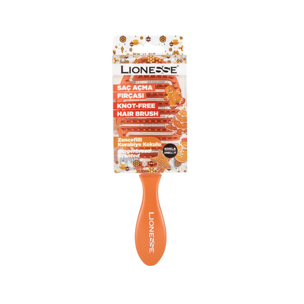 Tarko Lionesse Knot Free Hair Brush Gingerbread Scented |تاركو ليونيس فرشاة فك تشابك الشعر برائحة الزنجبيل