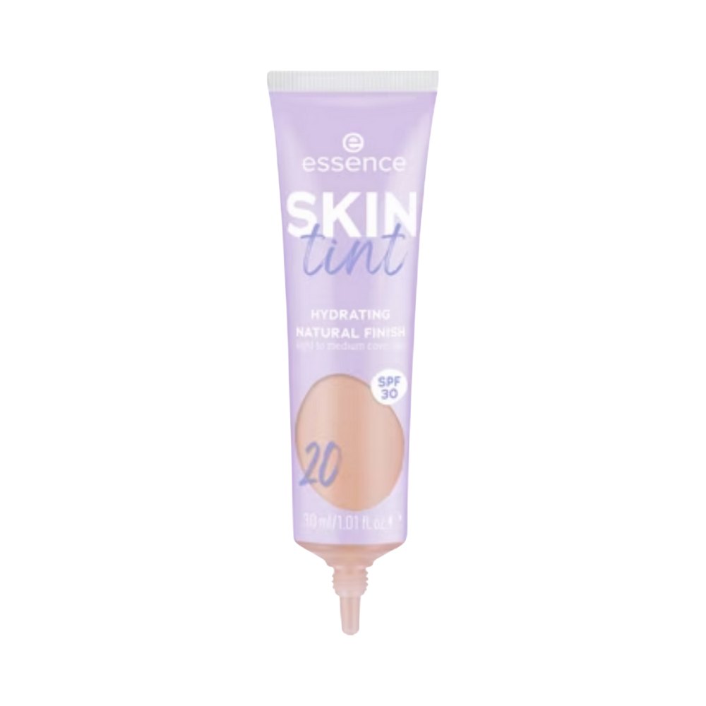 Essence Skin Tint Hydrating Natural Finish - 30ml | ايسنس كريم أساس خفيف مع حماية من الشمس - 30 مل