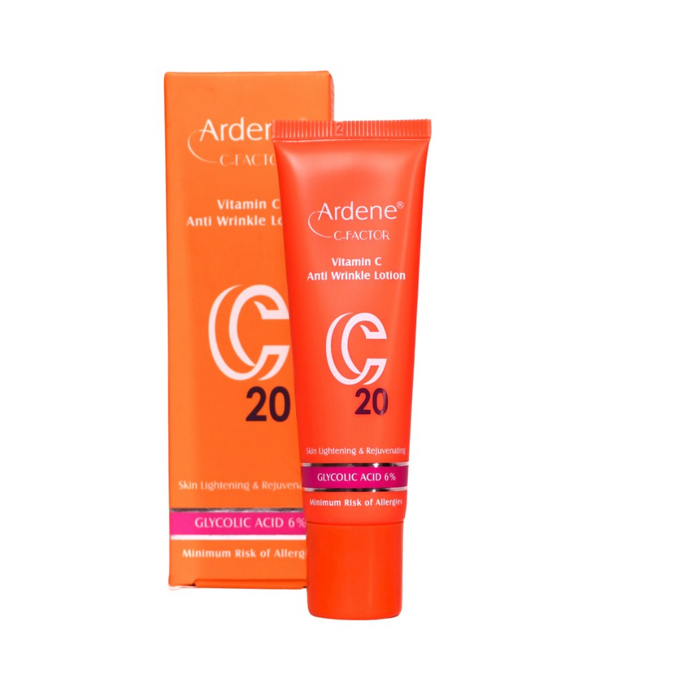 Ardene Vitamin C Anti-Wrinkle Lotion Glycolic Acid 6 % - 30ml | اردن كريم فيتامين سي مضاد للتجاعيد مع جليكوليك اسيد 6% - 30 مل