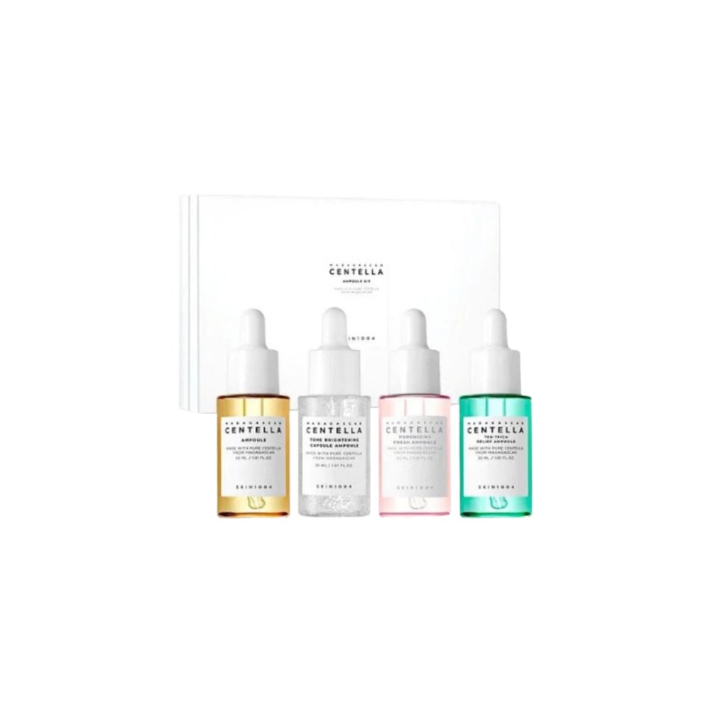 SKIN1004 Madagascar Centella Ampoules Set - 4pcs - 30ml | سكين1004 مجموعة سيرومات سنتيلا - 4 قطع - 30 مل