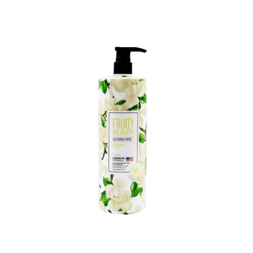FRUITY BEAUTY Glowing Skin Gardenia & Honey Shower Gel - 1000ml | فروتي بيوتي جل استحمام بالجاردينيا و العسل - 1000 مل