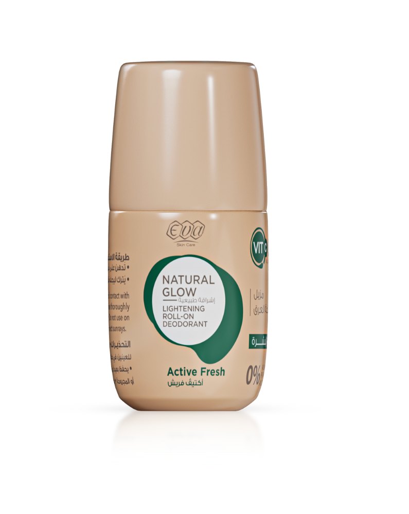 Eva Roll-on Natural Glow Active Fresh Lightening Deodorant 60g| ايفي مزيل عرق رول اون -60 غرام
