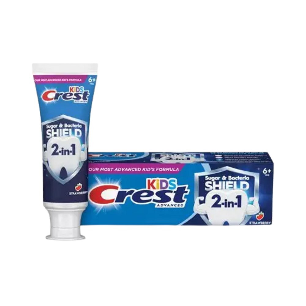 Crest Kids Sugar & Bacteria Shield Toothpaste - 116g | كريست معجون أسنان للأطفال 2 في 1 - 116 غرام