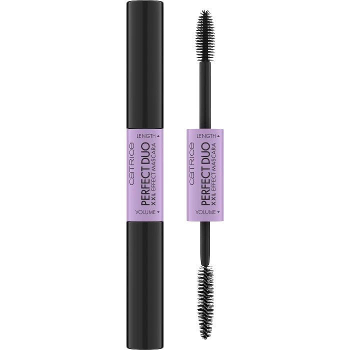 Catrice Perfect Duo Xxl Effect Mascara Black - 8ml | كاتريس بتأثيرين - تطويل و تكثيف باللون الأسود - 8 مل