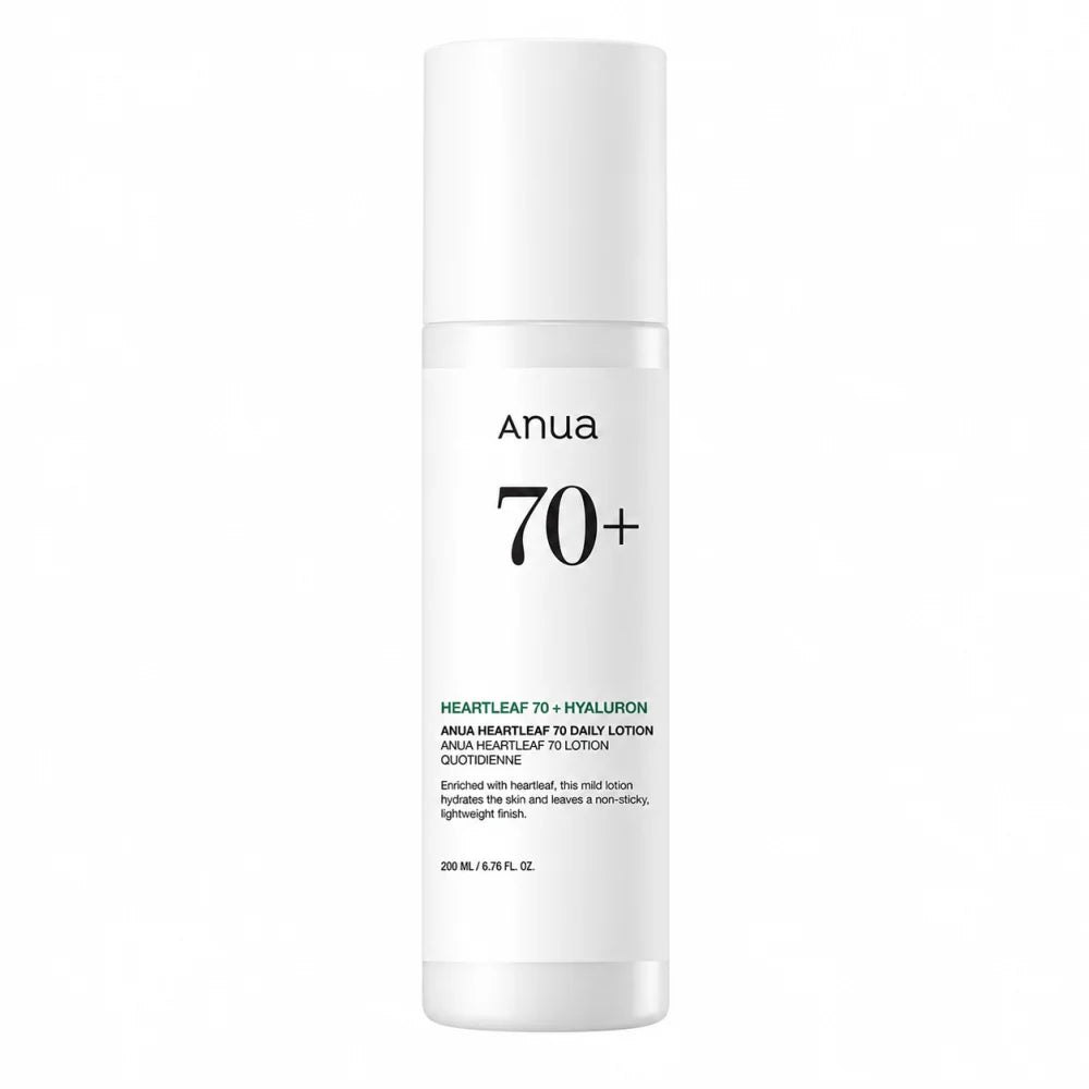 Anua Heartleaf 70+ Hyaluron Daily Lotion - 200ml | أنوا لوشن مرطب بنبات الهارتليف - 200 مل