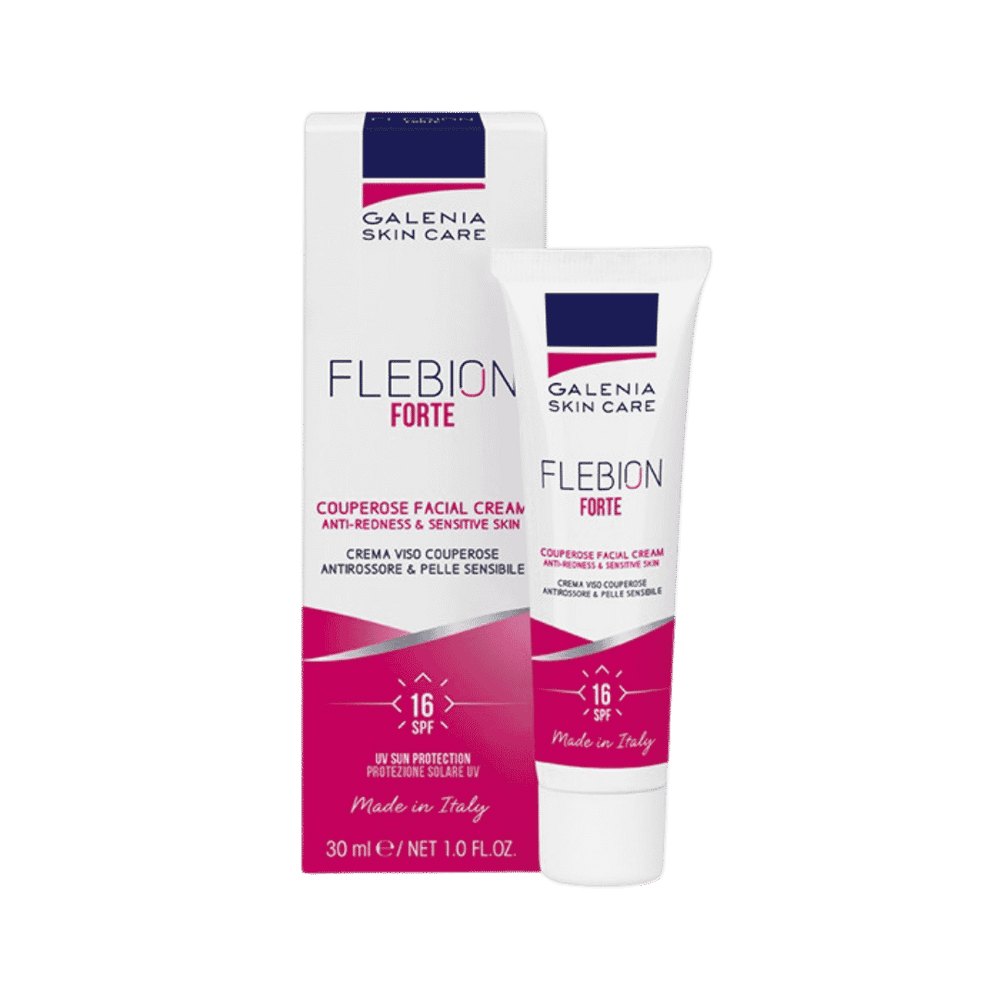 Galenia Flebion Forte SPF16 Couperose Facial Cream - 30ml | غالينيا فليبيون فورتي كريم للوجه مضاد للاحمرار بعامل حماية SPF16 - 30 مل