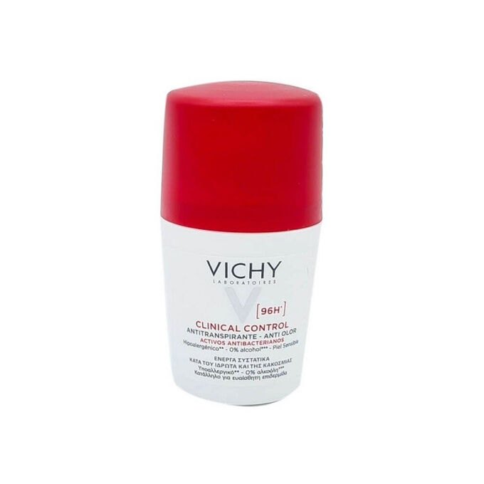 VICHY Clinical Control 96H Roll-On Deodorant - 50ml | فيشي مزيل تعرق 96رساعة رول اون - 50 مل