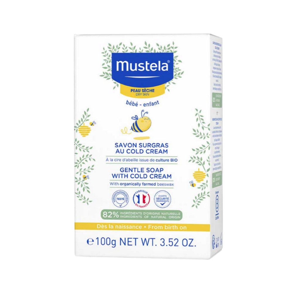 MUSTELA Gentle Soap With Cold Cream - 100gr | موستيلا صابون لطيف على البشرة - 100غ
