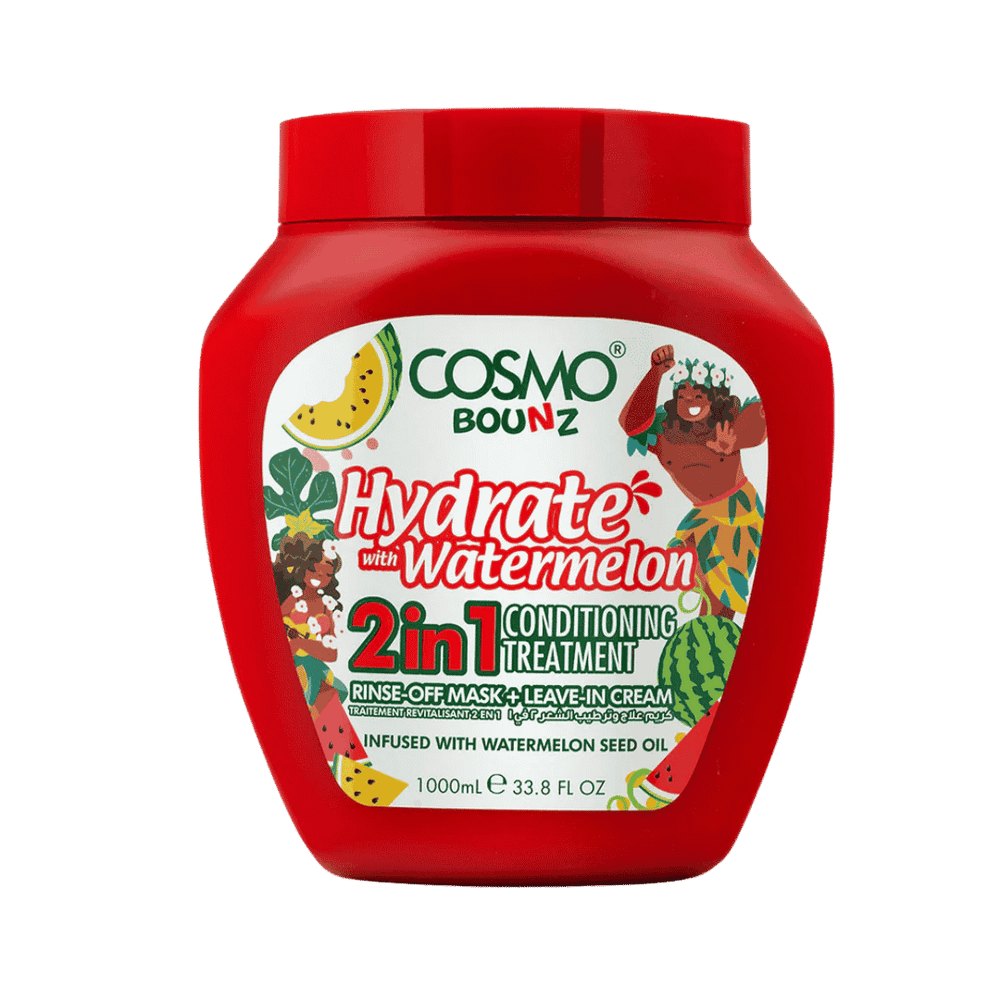 COSMO COSMETICS 2IN1 HR TREATMENT WATERMELON BZ - 1000ml | كوزمو كوزمتكس باونز علاج مرطب مع بطيخ 2 في 1 - 1000مل