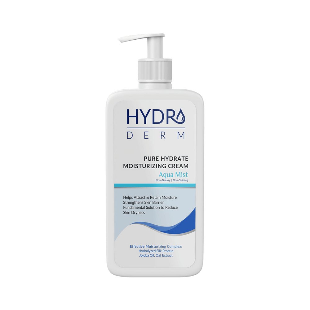 HYDRODERM Pure Hydrate Moisturizing Cream Aqua Mist - 500ml | هيدروديرم كريم ترطيب بيور هيدرات - 500مل