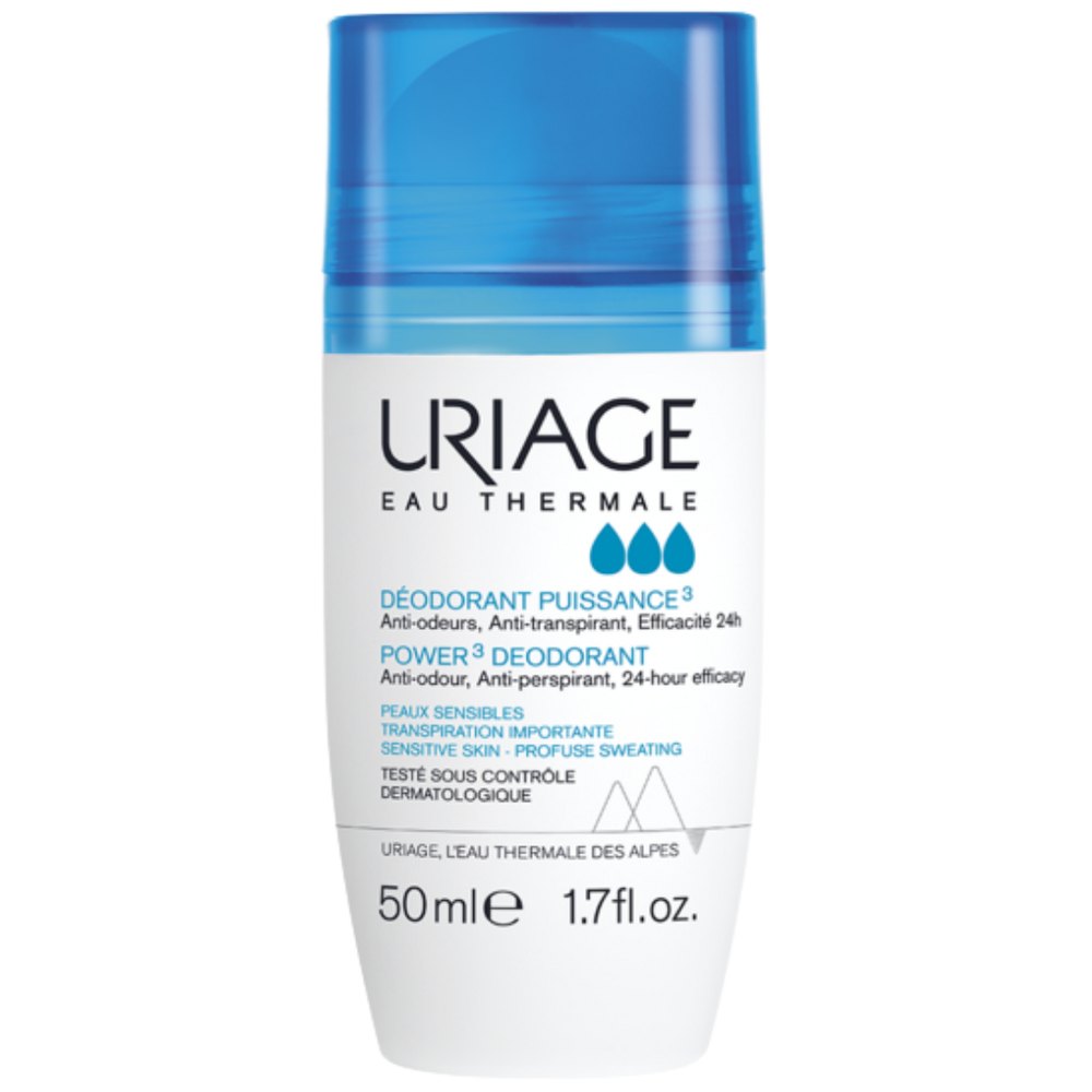 URIAGE Power 3 Deodorant - 50ml | يورياج مزيل تعرق رول - 50 مل