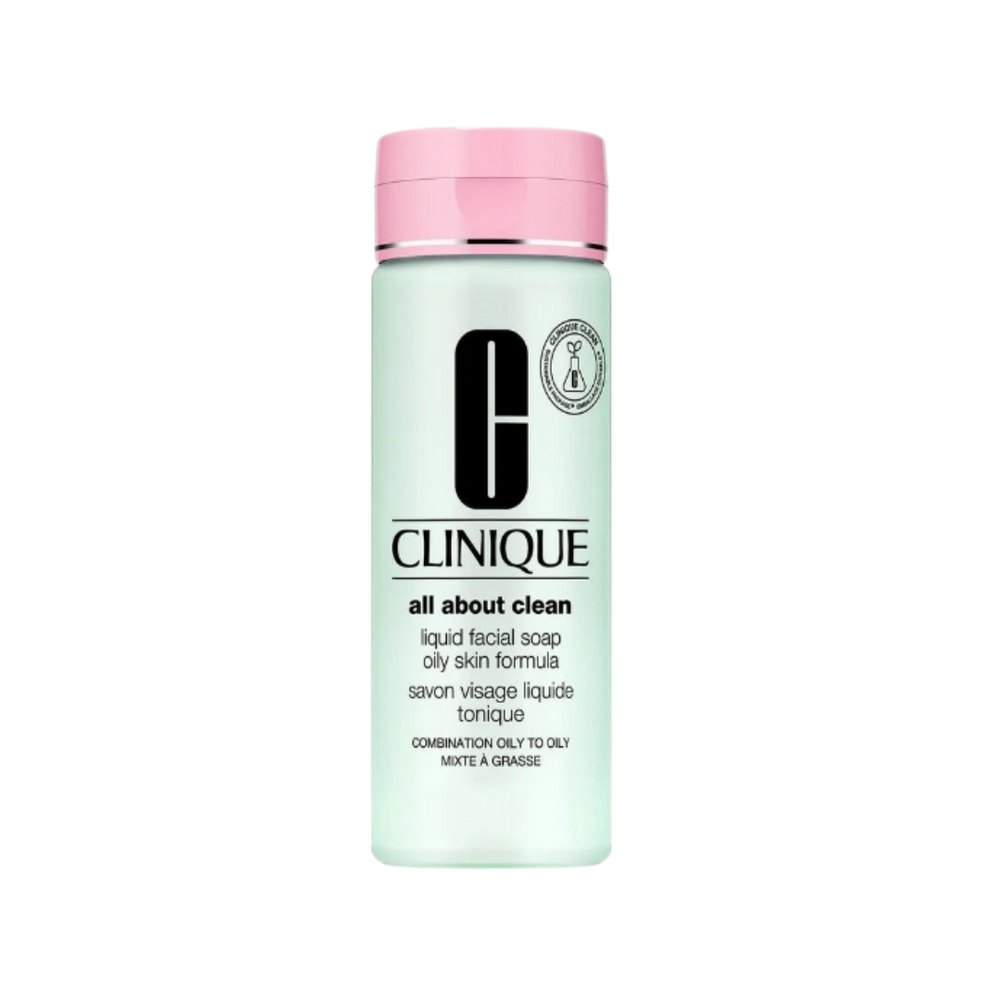 Clinique All About Clean Liquid Facial Soap Oily - 200ml | كلينك غسول تنظيف وجه للبشرة المختلطة الى الدهنية - 200مل