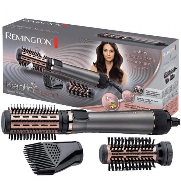 Remington Keratin Protect Rotating Air Styler AS8810 | ريمنجتون فرشاة كهربائيه لتصفيف الشعر