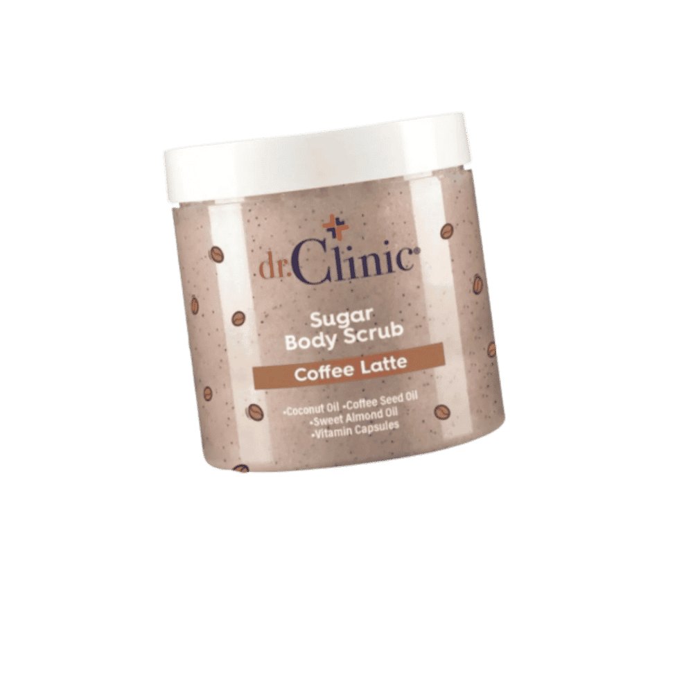 dr.Clinic Sugar Body Scrub Coffee Latte - 250ml | دكتور كلينك سكراب للجسم بنكهة قهوة لاتيه - 250مل