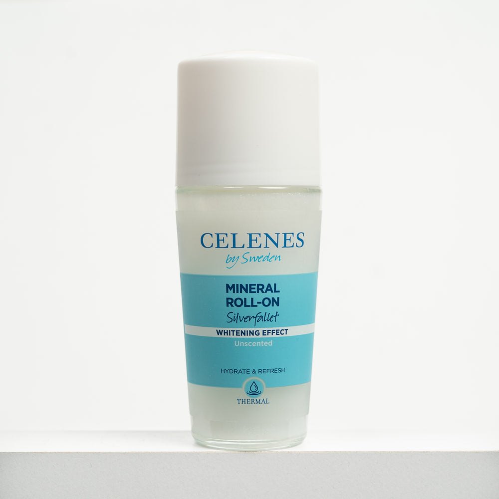 Celenes by Sweden Mineral Roll-On Whitening Effect Unscented - 75ml | سيلينس رول أون معدني للتفتيح وخالية من العطر – 75 مل