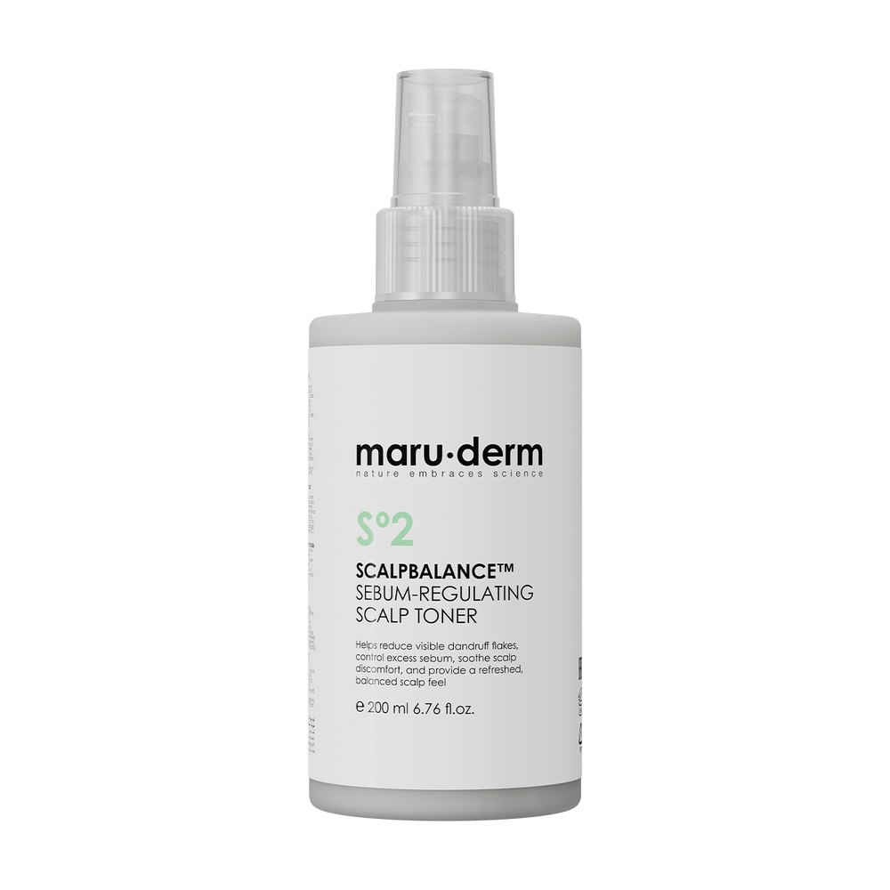 maru.derm ScalpBalance Sebum Regulating Scalp Toner - 200ml | مارو.ديرم تونر منظف للعناية بفروة الرأس الدهنية - 200 مل