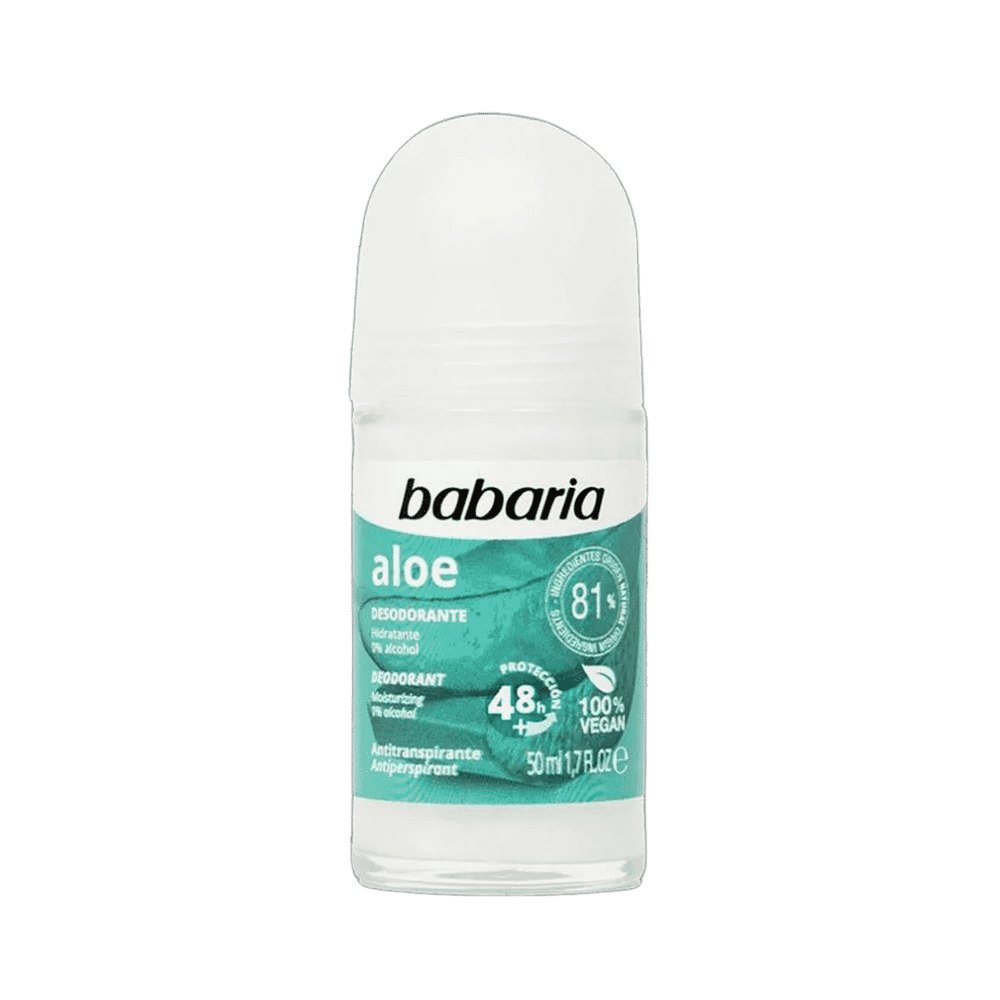 BABARIA Deodorant Roll-On Aloe - 50ml | باباريا رول مزيل تعرق بالالوفيرا - 50 مل