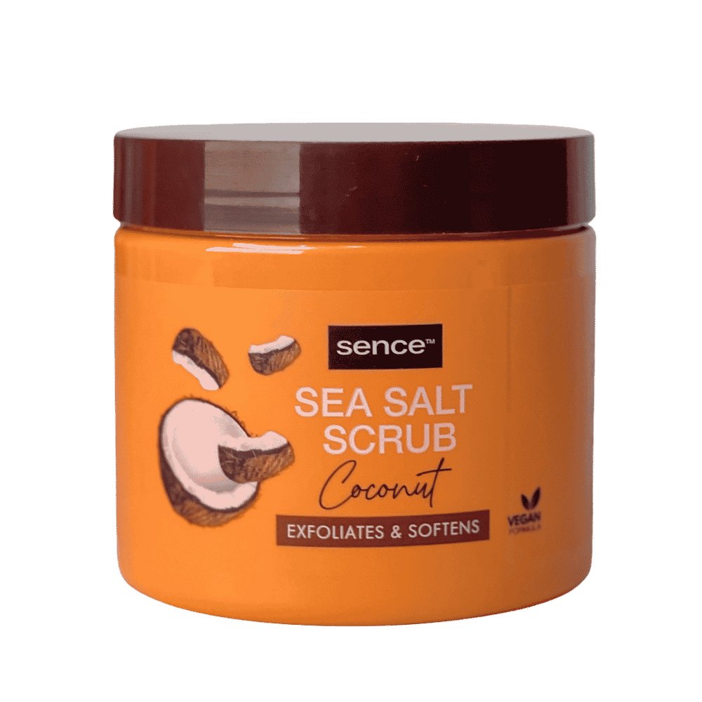 Sence Beauty Sea Salt Scrub Coconut -500g | سينس بيوتي مقشر للجسم بملح البحر و جوز الهند - 500 غرام