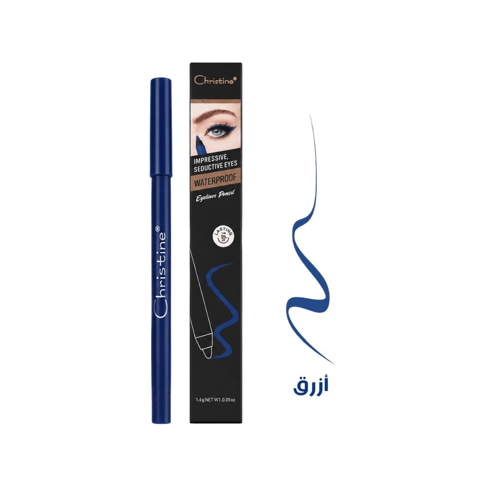 Christine Waterproof Eyeliner Pencil - 1.4g | كريستين قلم تحديد عيون مقاوم للماء - 1.4 غرام