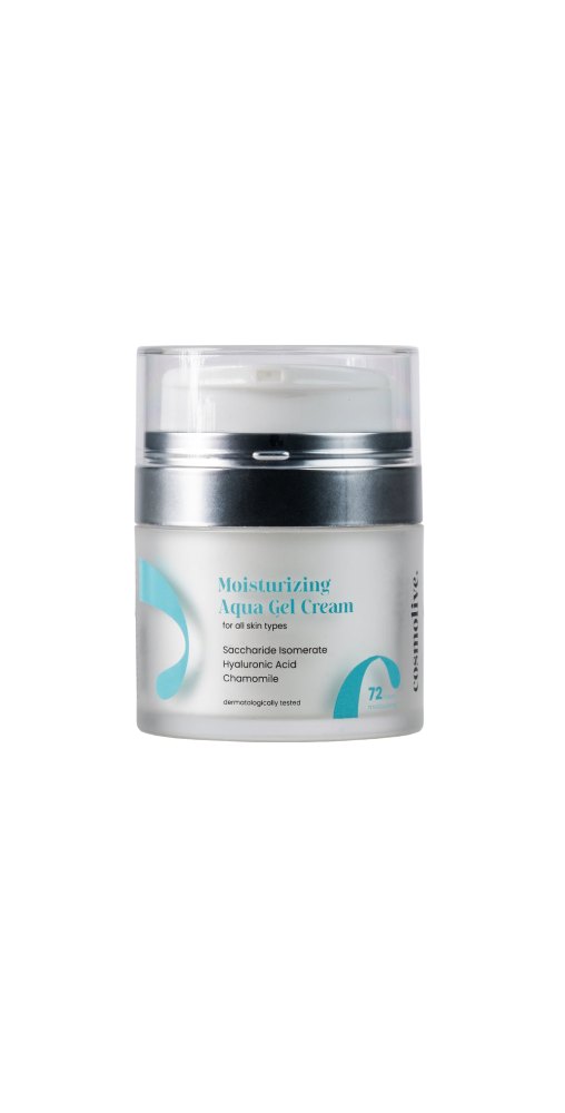 cosmolive Moisturizing Aqua Gel Cream For All Skin Types 72H - 50ml | كوزمو لايف كريم جل مرطب لكل انواع البشرة - 50 مل