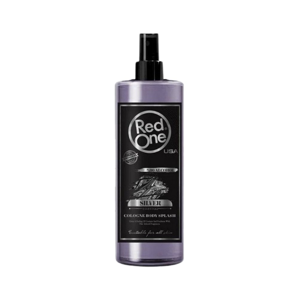 Red One Cologne Body Splash Silver - 400ml | ريد ون سبراي كولونيا للجسم سيلفر - 400مل