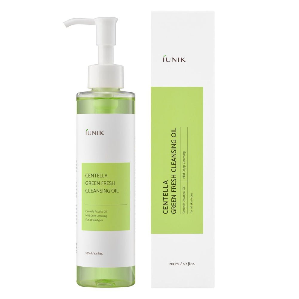 IUNIK Centella Green Fresh Cleansing Oil - 200ml | ايونيك غسول زيتي بالسينتيلا - 200 مل