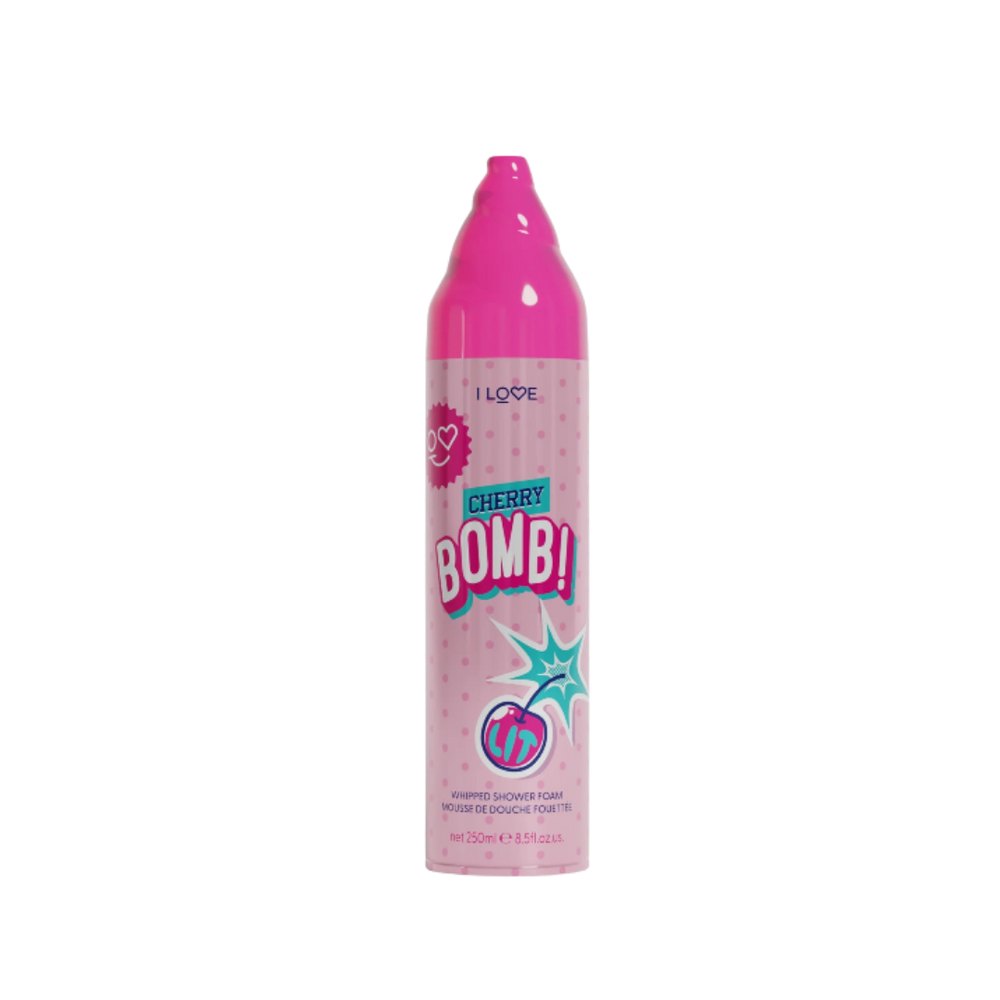 I Love - Cherry Bomb Whipped Shower Foam - 250ml | اي لوف رغوة استحمام برائحة الكرز - 250مل
