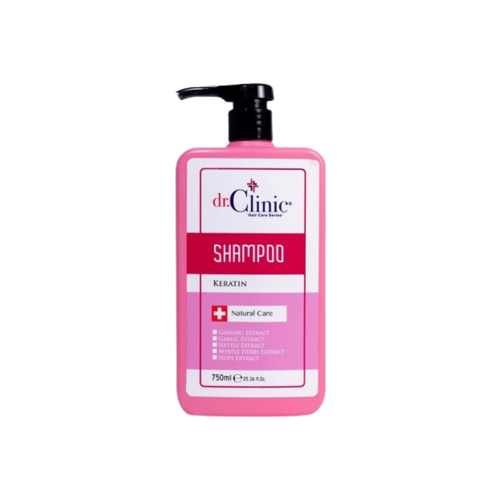 dr.Clinic Shampoo Keratin - 750ml | دكتور كلينك شامبو بالكيراتين - 750 مل