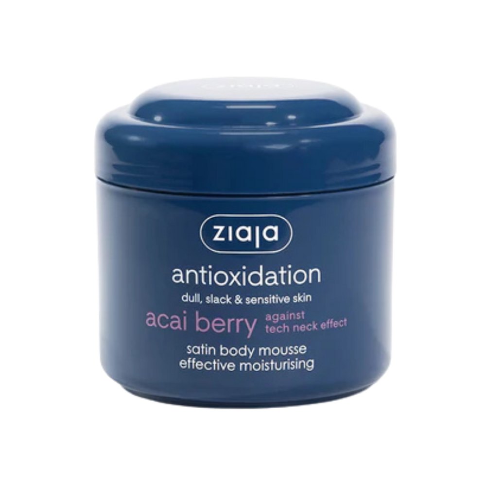 Ziaja Antioxidation Acai Berry Satin Moisturizing Body Mousse - 200ml | جايا كريم مرطب للجسم غني بمضادات الأكسدة - 200 مل