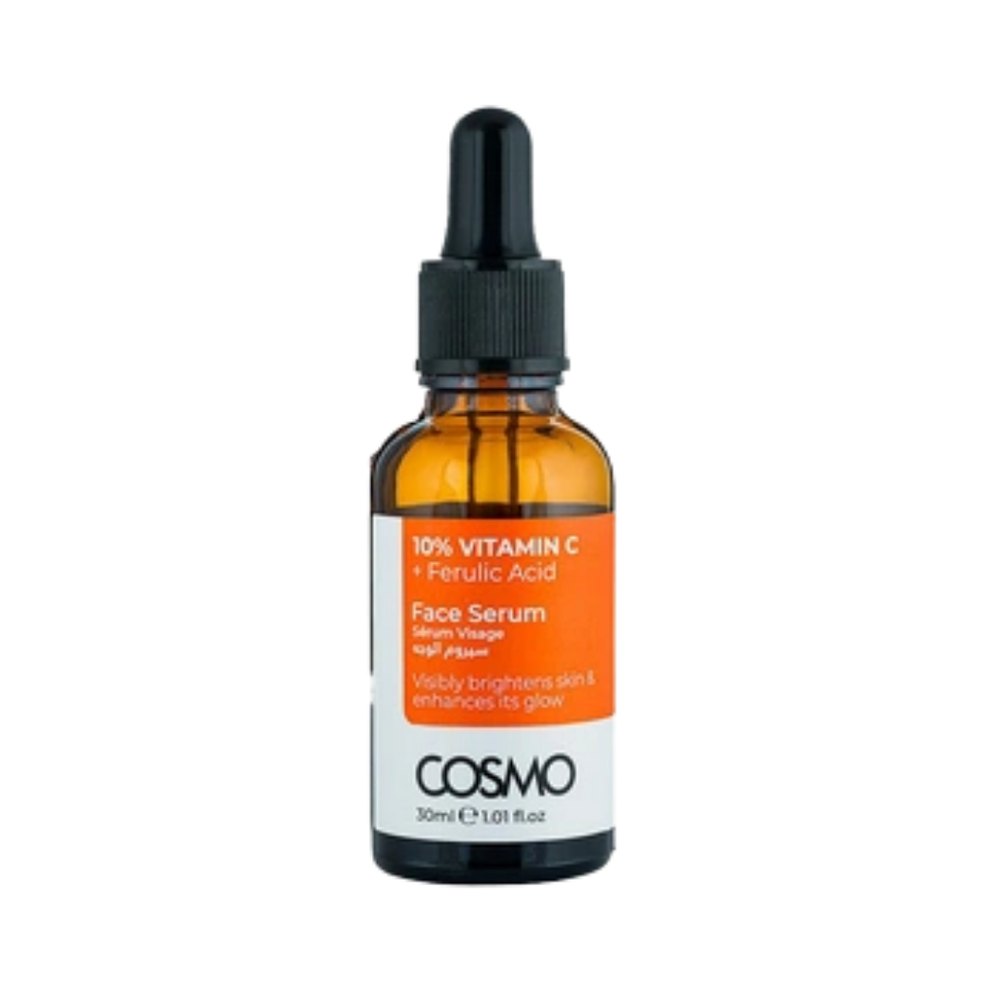 COSMO Face Serum 10% Vitamin C + Ferulic Acid - 30ml | كوزمو سيروم فيتامين سي 10% + فيروليك اسيد - 30 مل