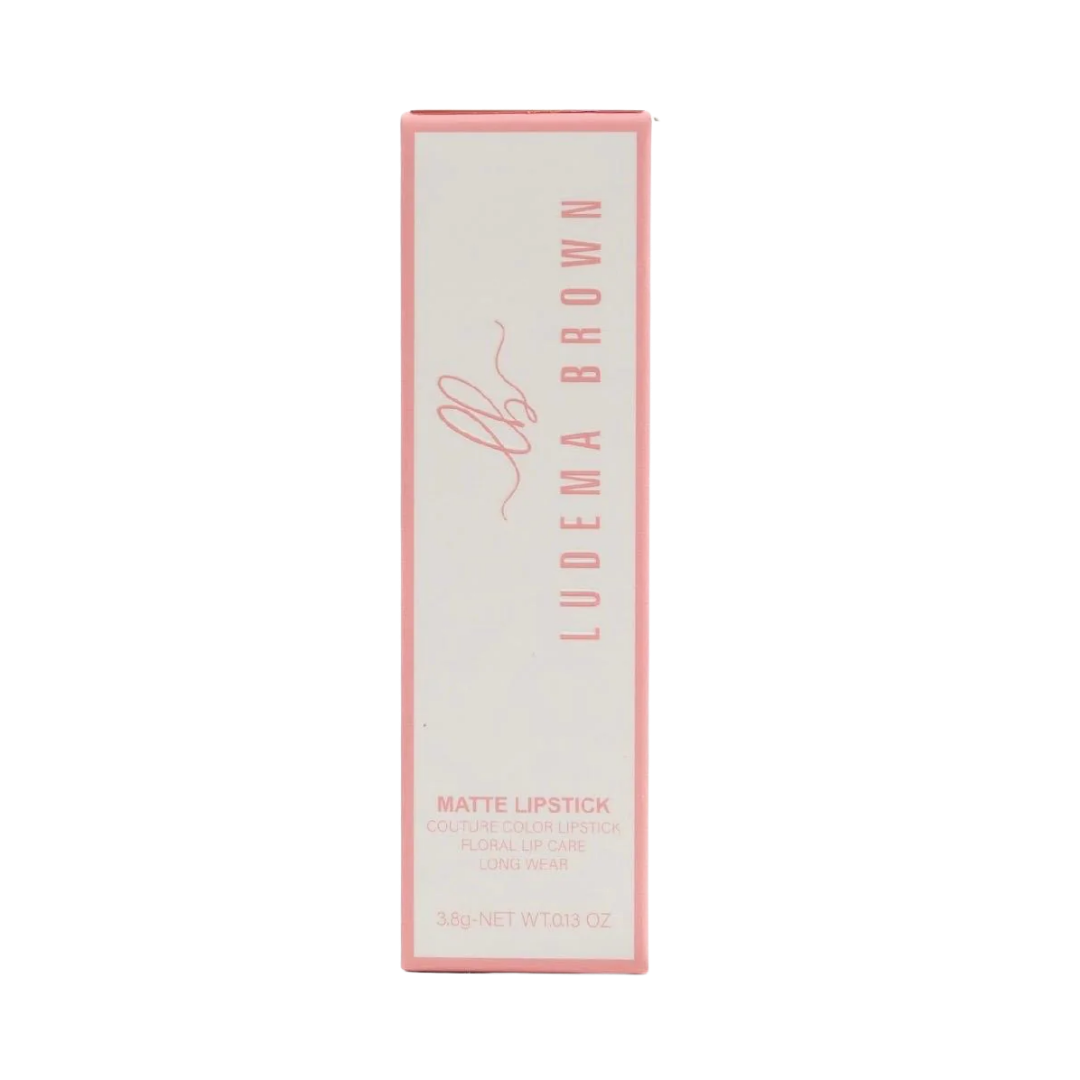 LUDEMA BROWN Matte Lipstick - 3.8 g | لوديما براون احمر شفاه مات - 3.8 غ
