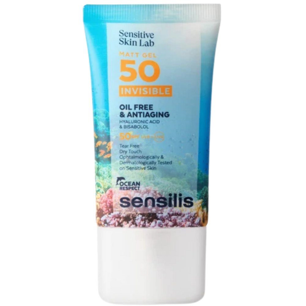 Sensilis oily Free & Antiaging Hyaluronic Acid & Bisabolol 50spf - 40ml | سينسيليس مرطب للوجه مع عامل حماية خال من الزيوت - 40 مل