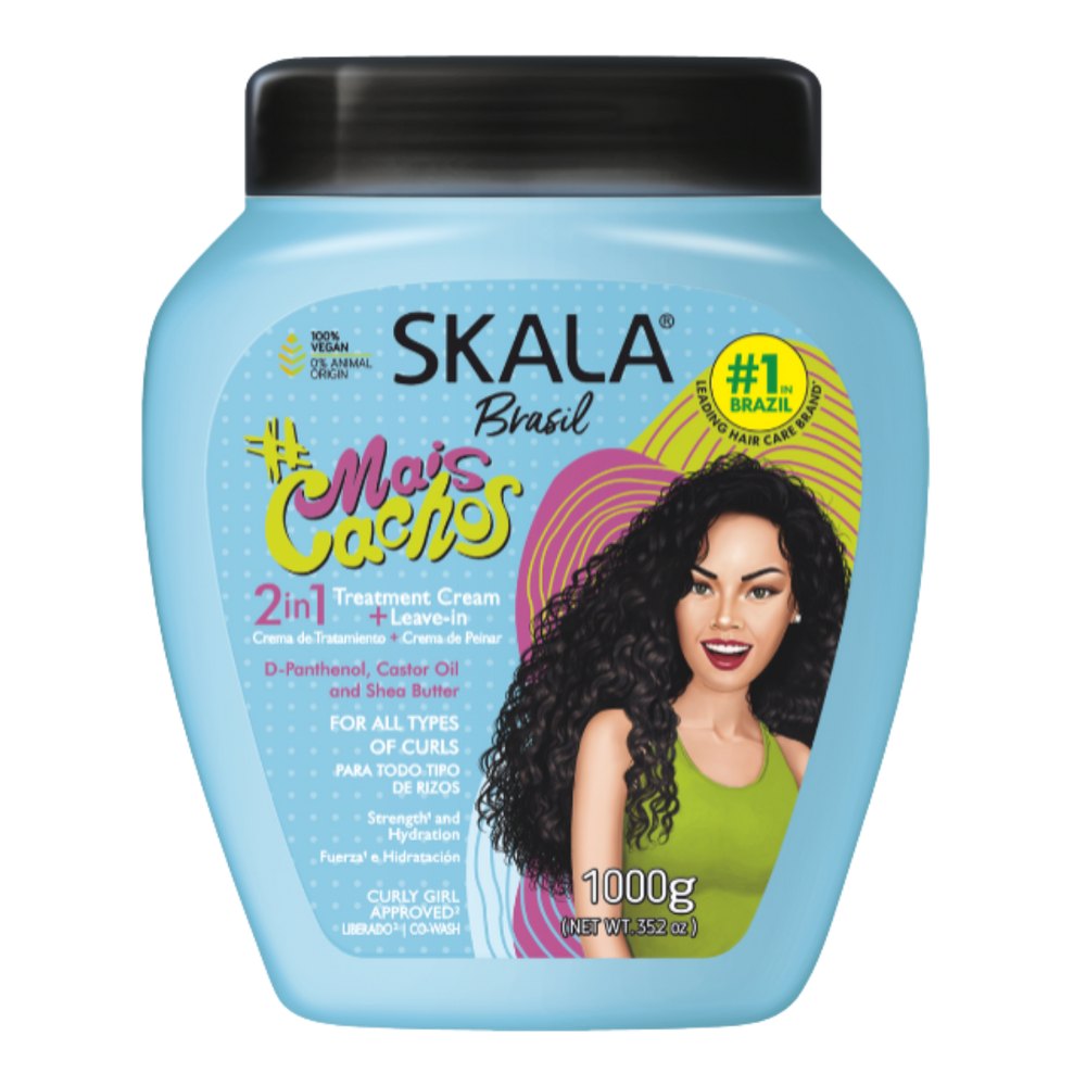 Skala Mais Cachos 2 in 1 Creme - 1000g | سكالا ماسك للشعر الكيرلي 2 ب1 - 1000 غرام