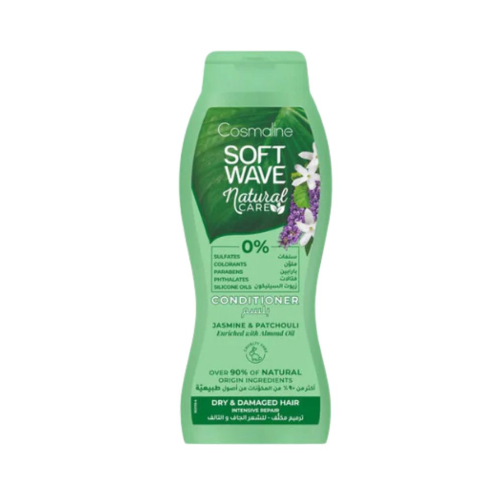 Cosmaline Soft Wave Natural Care Dry & Damaged Hair Conditioner - 400ml | كوزمالين بلسم سوفت ويف للعناية الطبيعية بالشعر الجاف والتالف 400 مل